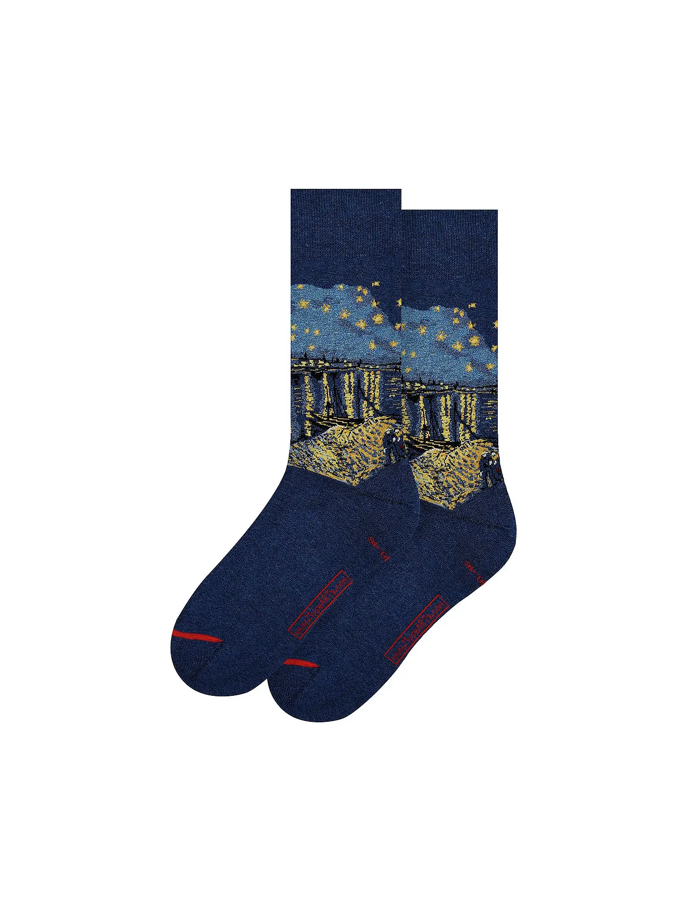 MUSEARTA | Damen Socken STARNIGHT RHONE - V. GOGH blue (36-40) | 